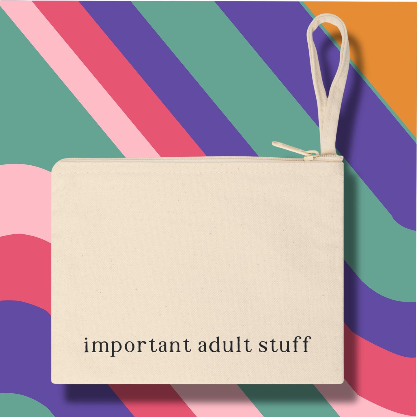 "Important Adult Stuff" Pouch